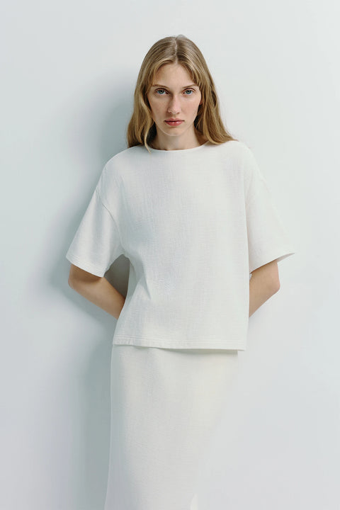 Boîte S/S Boxy Top White