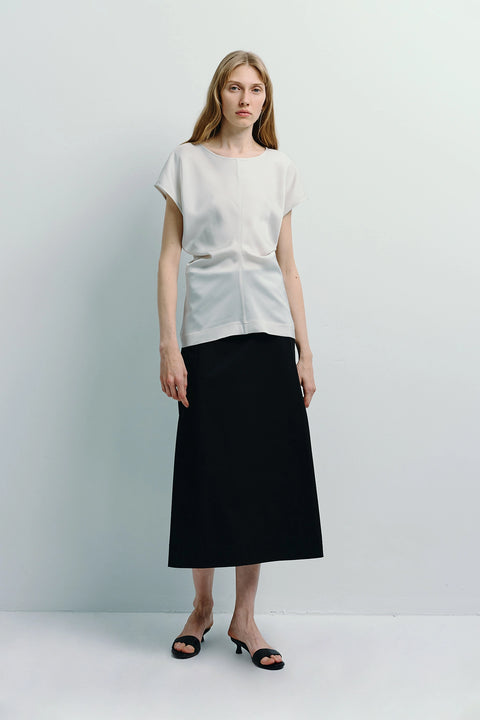 Bureau Dolman S/S Top Lt Grey