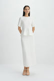 Soletta Pencil Skirt-Cloud