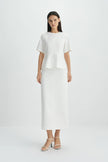 Soletta Pencil Skirt-Cloud