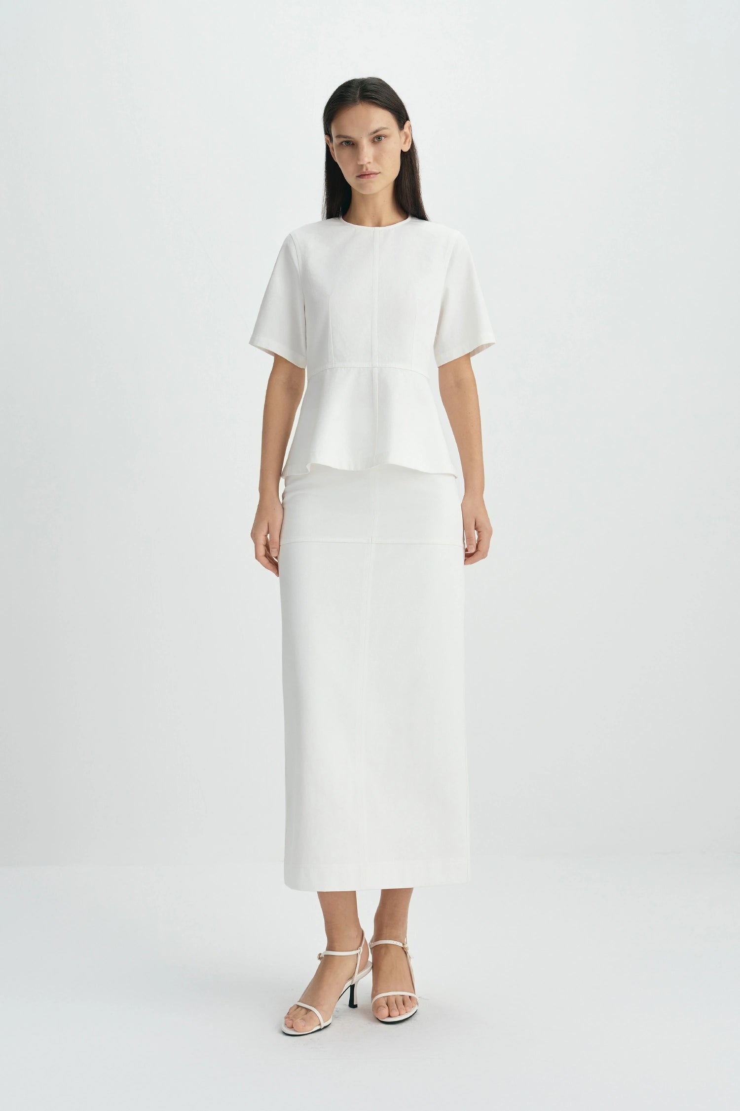 Soletta Pencil Skirt-Cloud