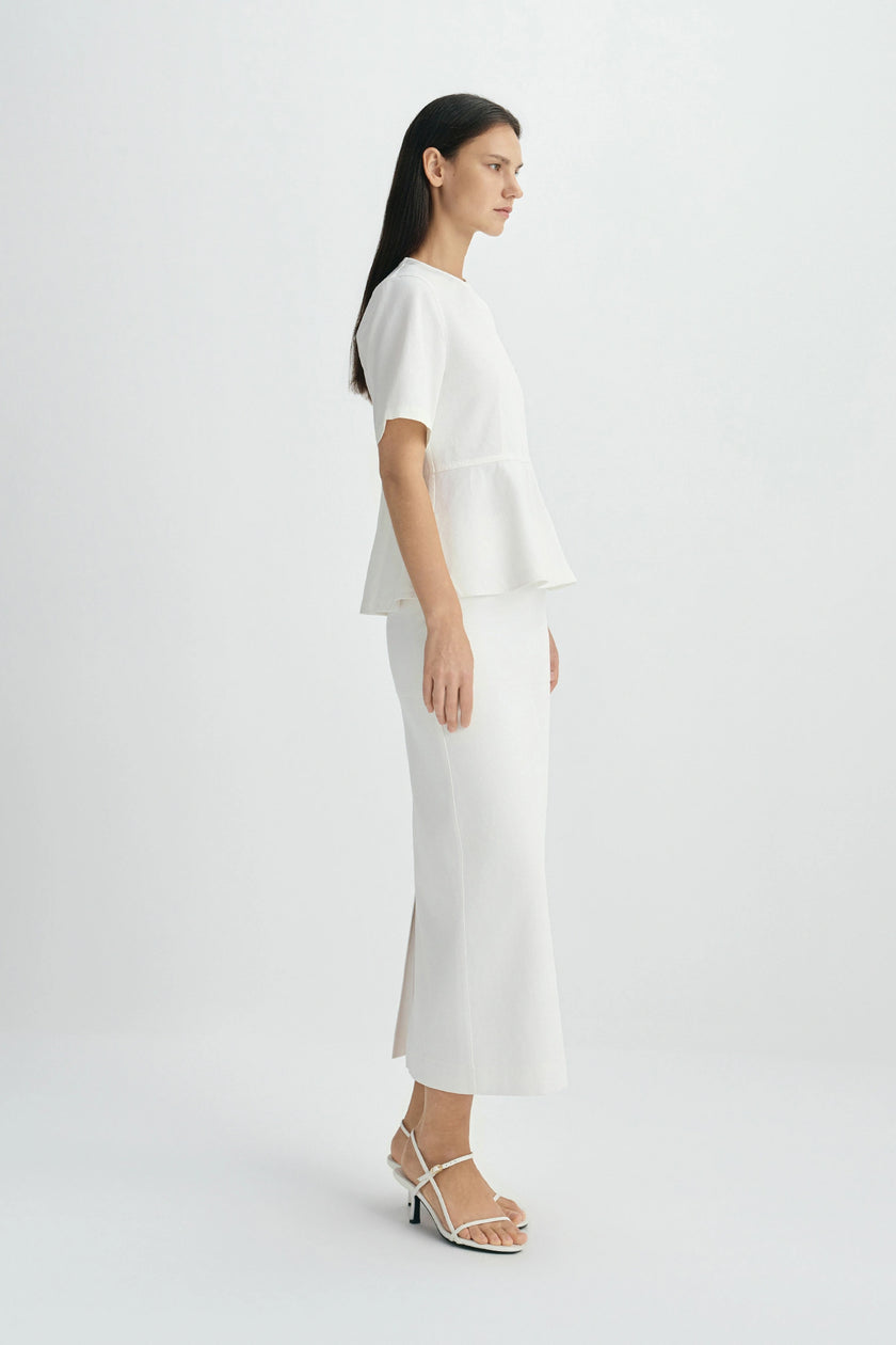 Soletta Pencil Skirt-Cloud