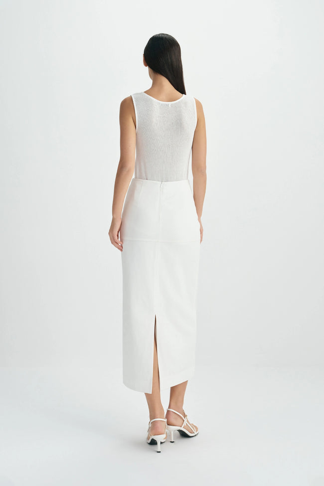 Soletta Pencil Skirt-Cloud