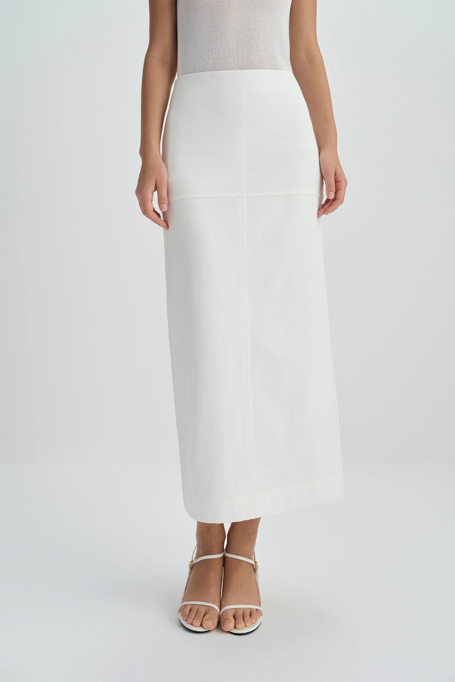 Soletta Pencil Skirt-Cloud