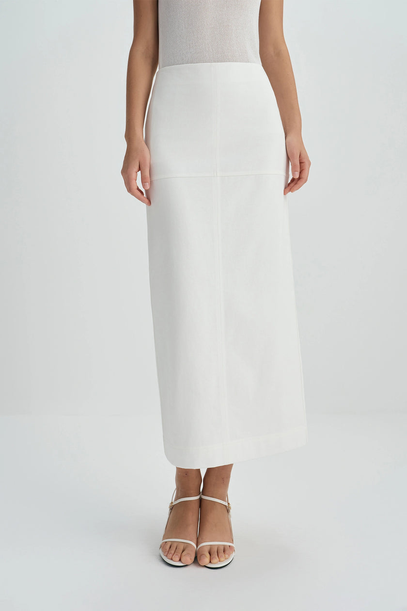 Soletta Pencil Skirt-Cloud