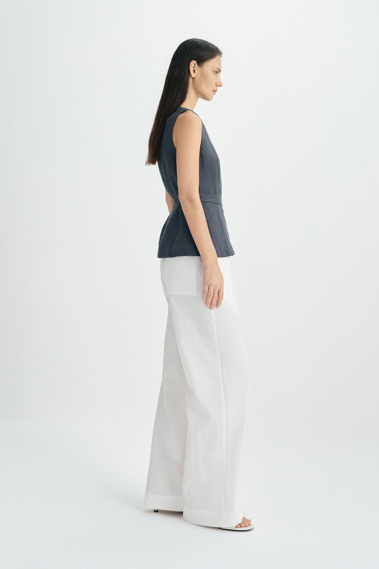 Noema Elastic Waisted Pant-Cloud