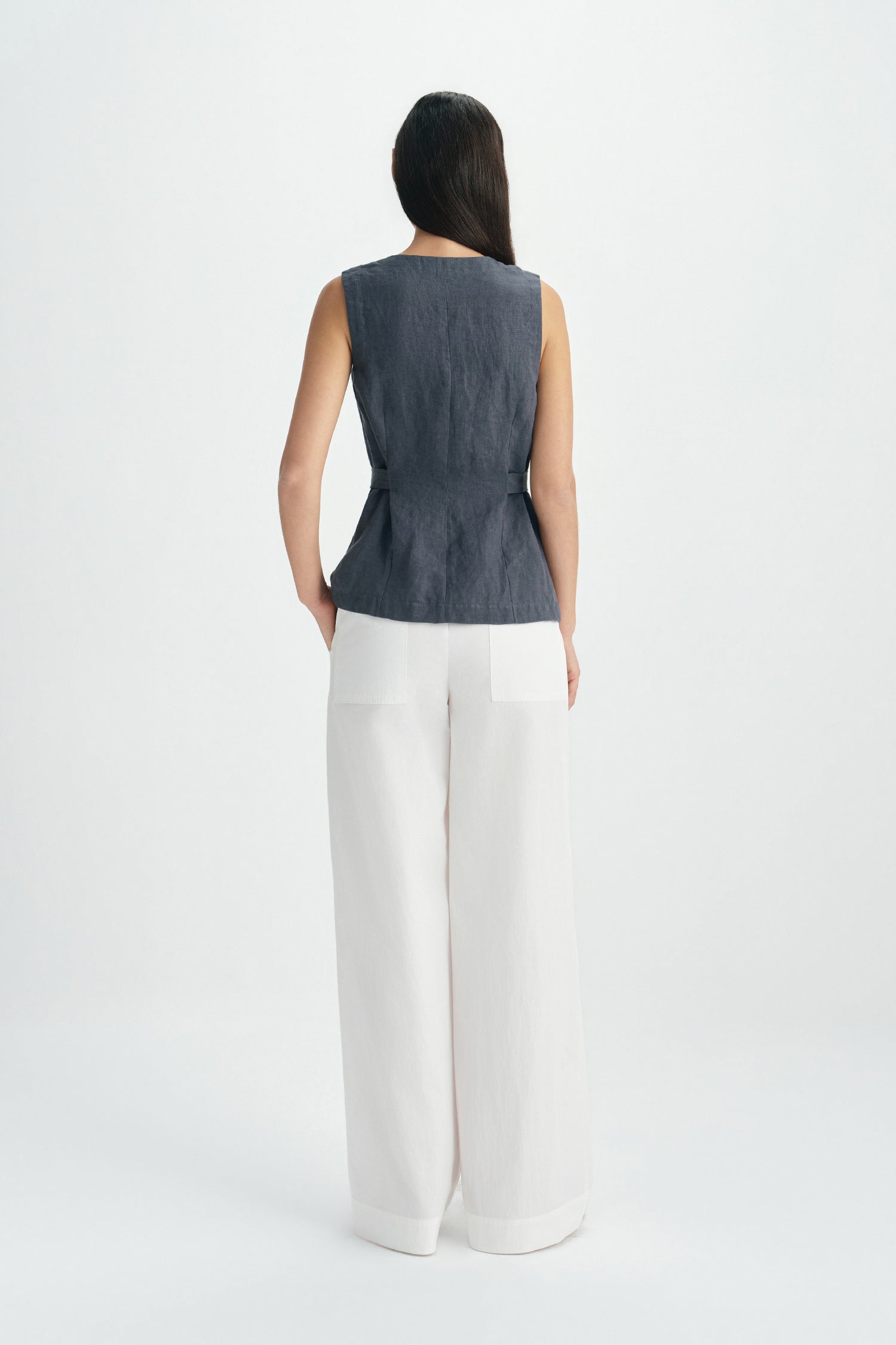 Noema Elastic Waisted Pant-Cloud
