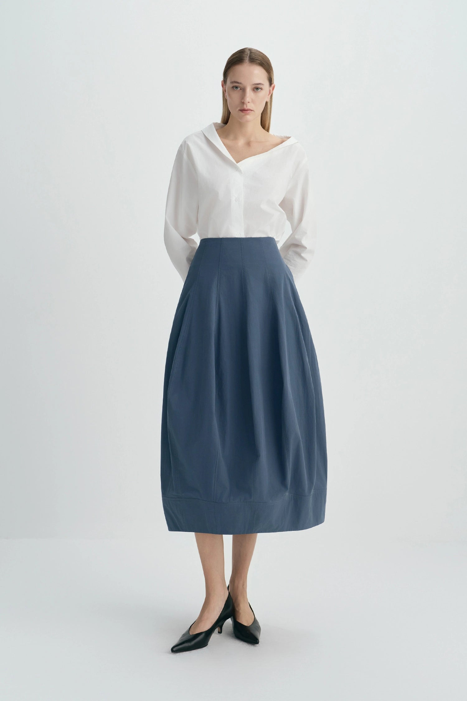 Viala Balloon Skirt-Slate