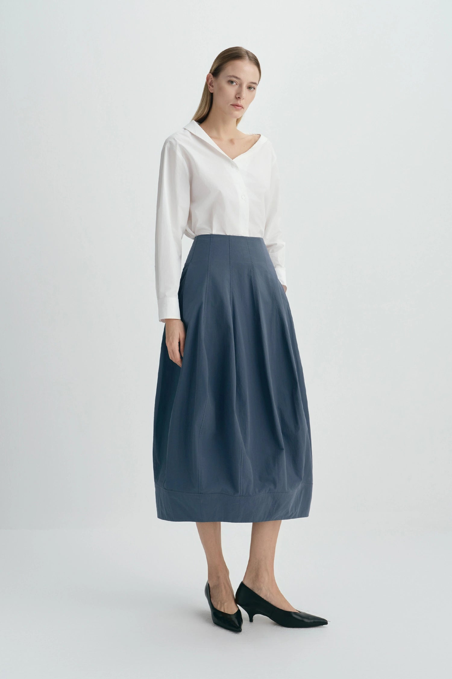 Viala Balloon Skirt-Slate