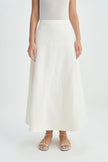 Luma Flare Skirt Egret