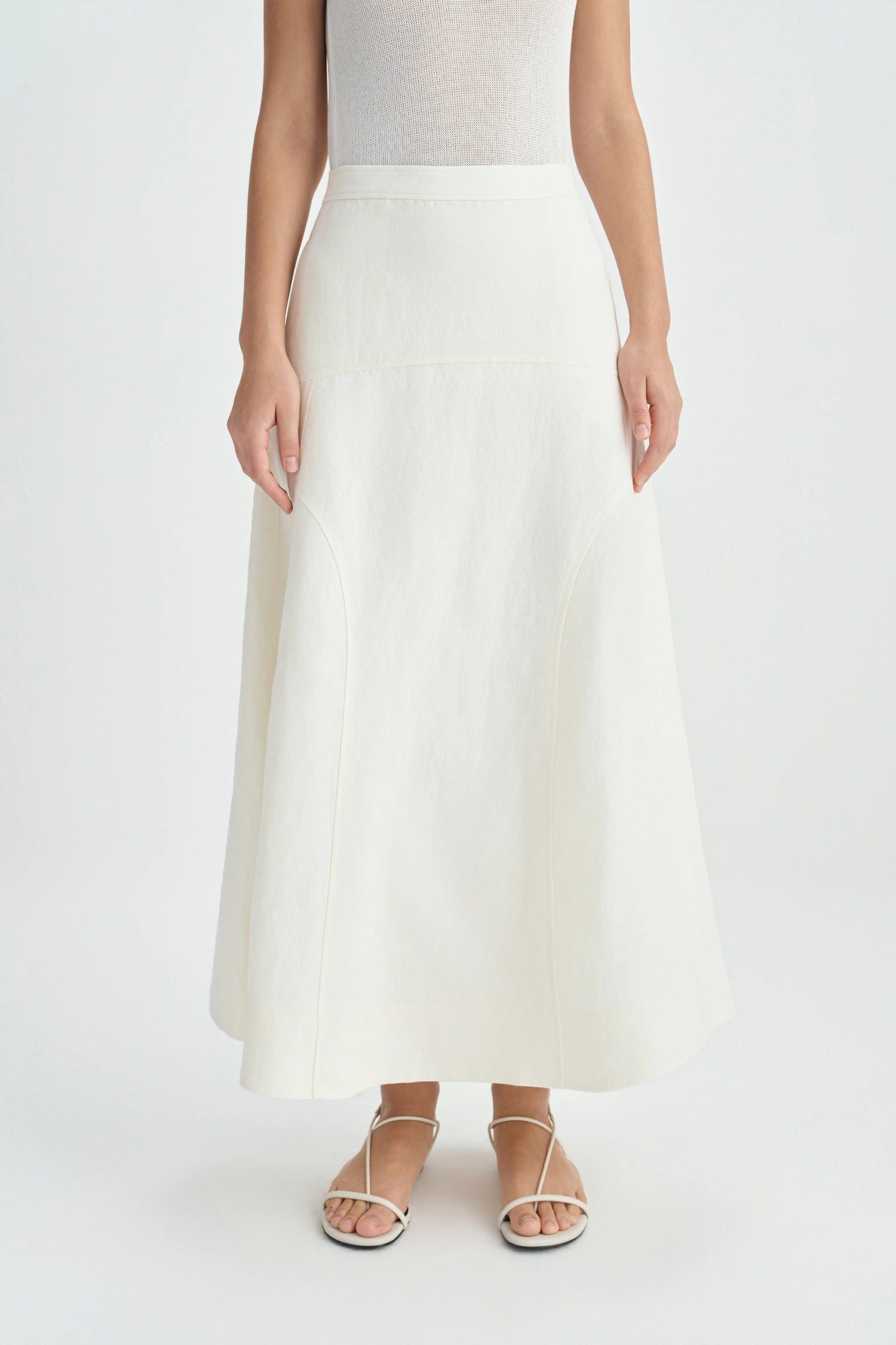 Luma Flare Skirt Egret