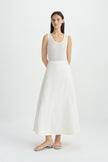 Luma Flare Skirt Egret
