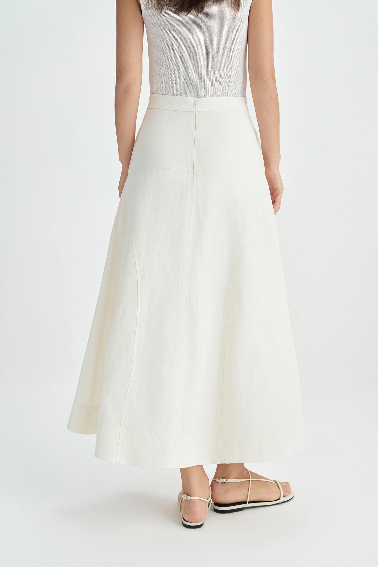 Luma Flare Skirt Egret