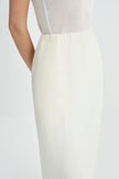 Coria Slit Back Maxi Skirt Egret