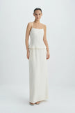 Coria Slit Back Maxi Skirt Egret