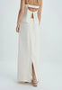Coria Slit Back Maxi Skirt Egret