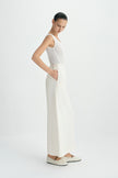 Coria Slit Back Maxi Skirt Egret