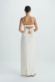 Coria Slit Back Maxi Skirt Egret