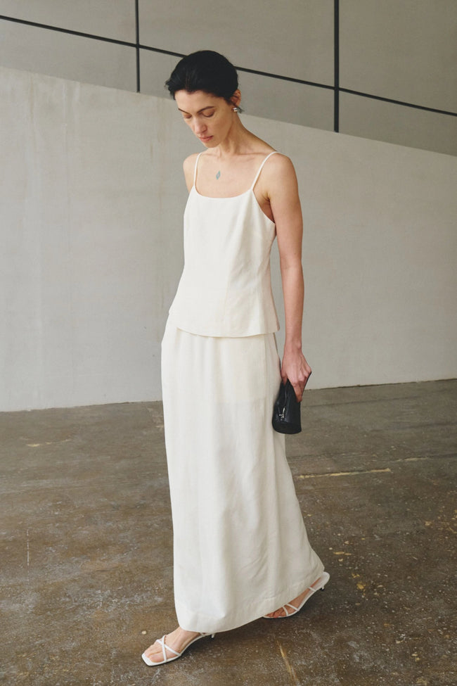Coria Slit Back Maxi Skirt