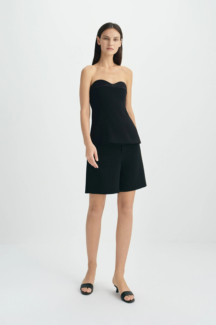 Astrielle Contrast Waistband Short Black