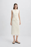 Rumi Double Layered Skirt Marshmallow