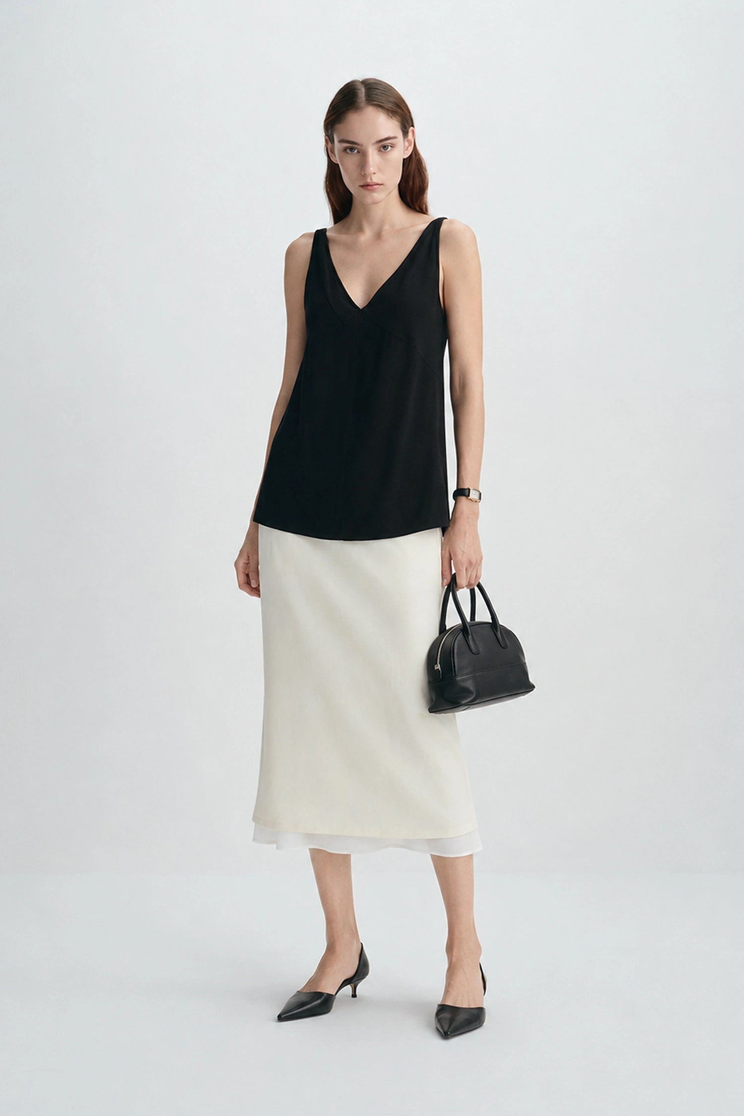 Rumi Double Layered Skirt Marshmallow