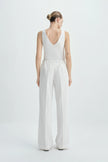 Ventura Pleat Front Drawstring Pant White