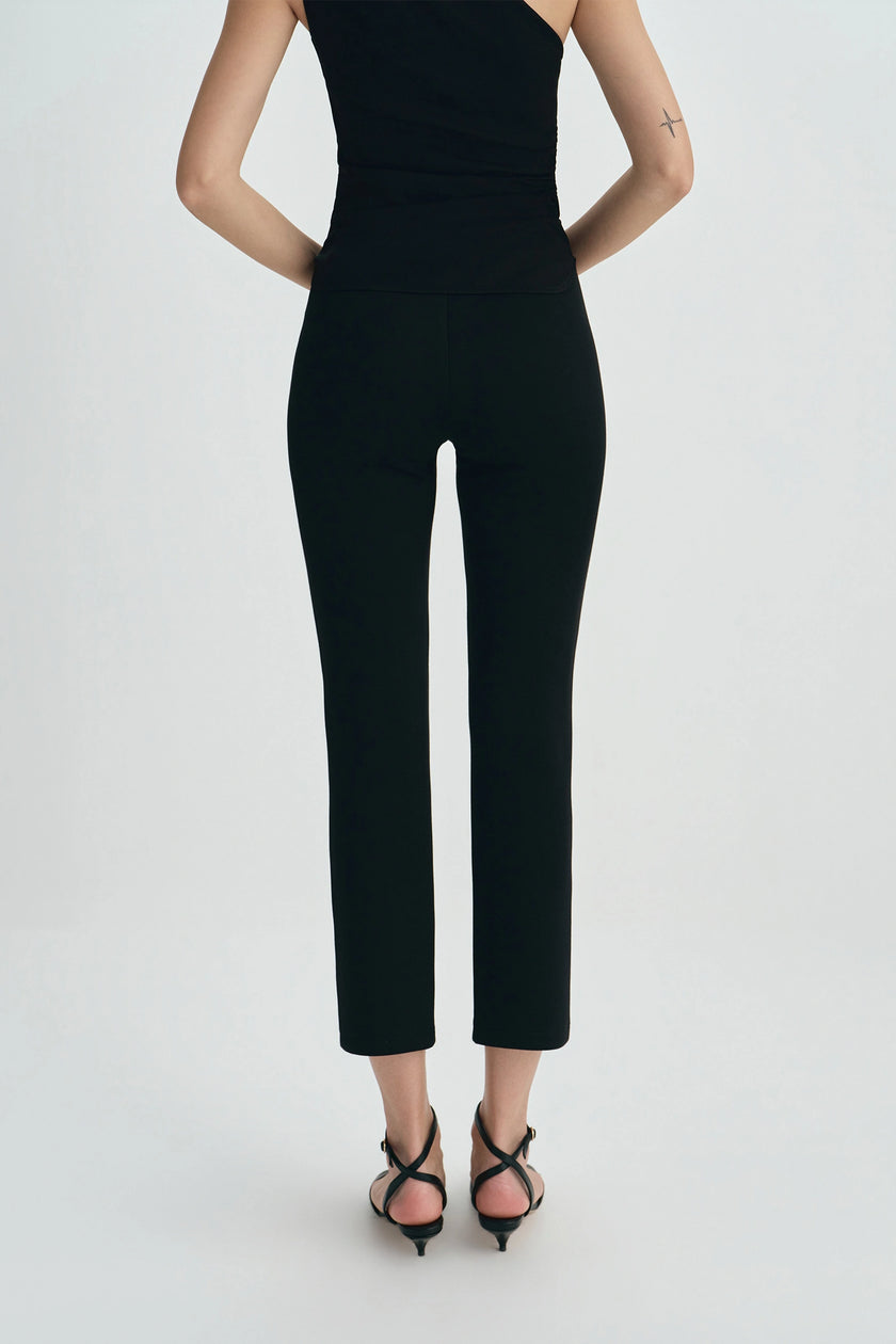 Alba Cropped Slim Pant Black