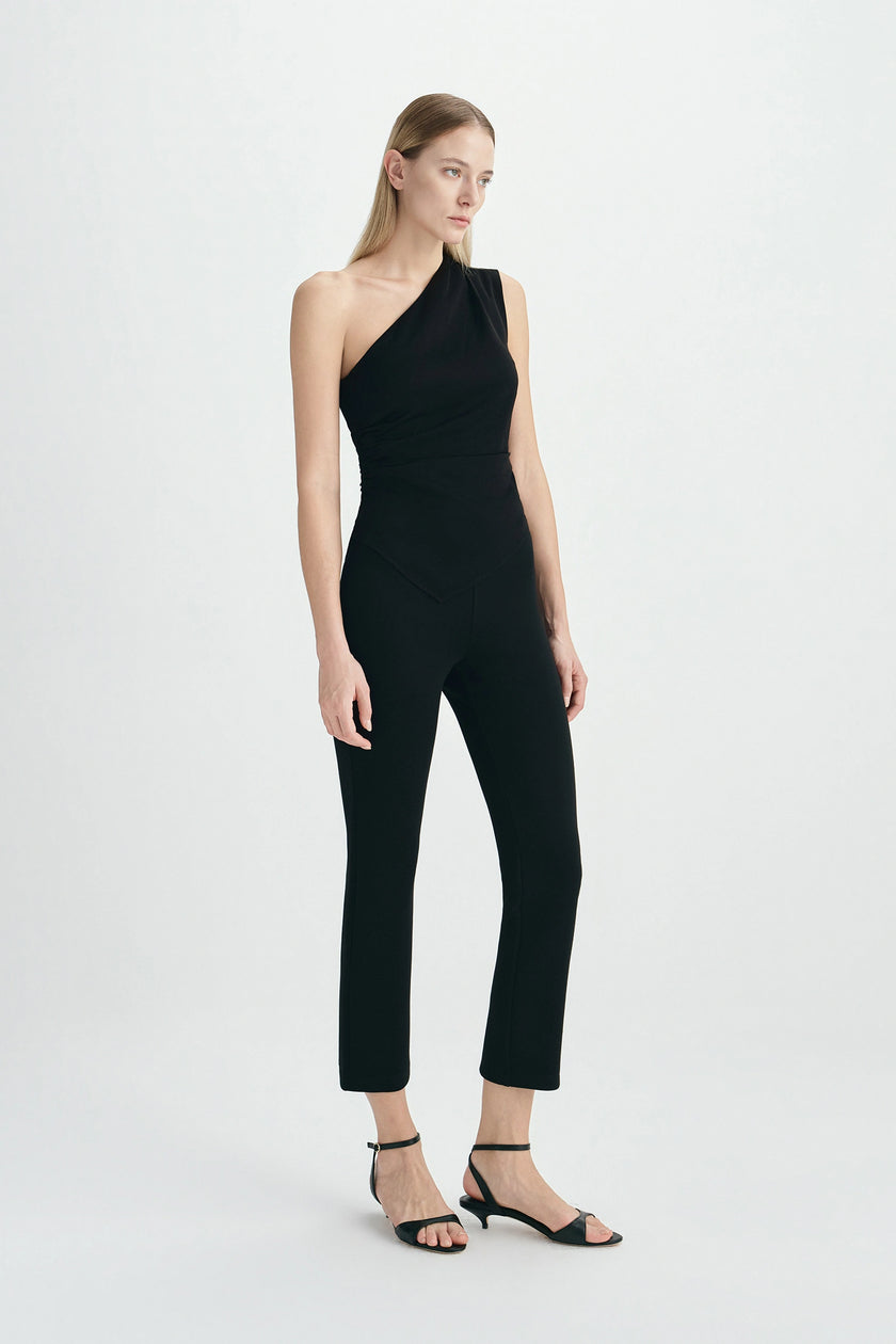 Alba Cropped Slim Pant Black
