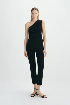Alba Cropped Slim Pant Black