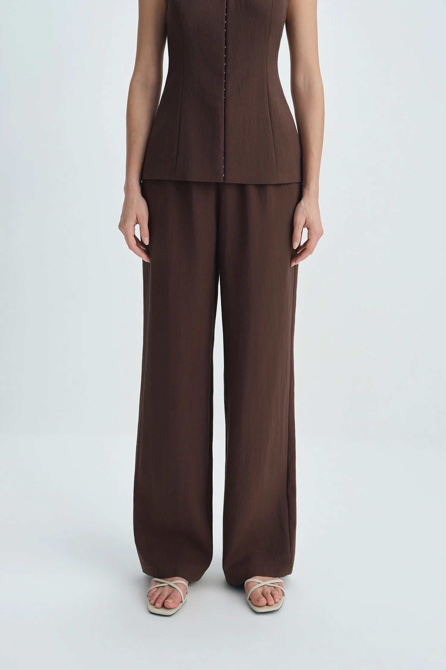 Lustrelle Shirred Waist Pant