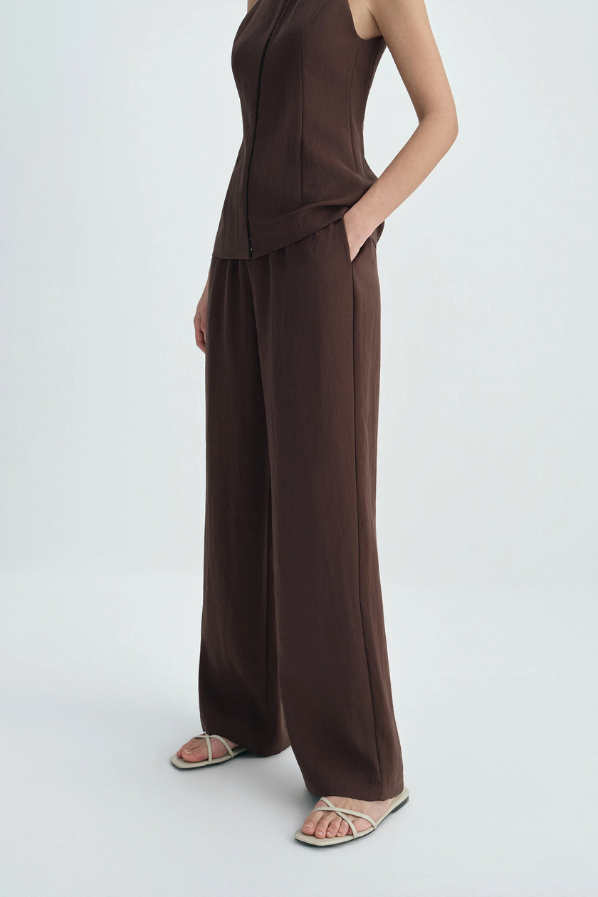 Lustrelle Shirred Waist Pant