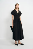 Piquenique Pintuck V-Neck Dress