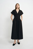 Piquenique Pintuck V-Neck Dress