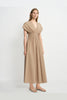 Piquenique Pintuck V-Neck Dress