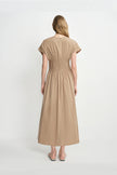 Piquenique Pintuck V-Neck Dress
