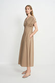 Piquenique Pintuck V-Neck Dress