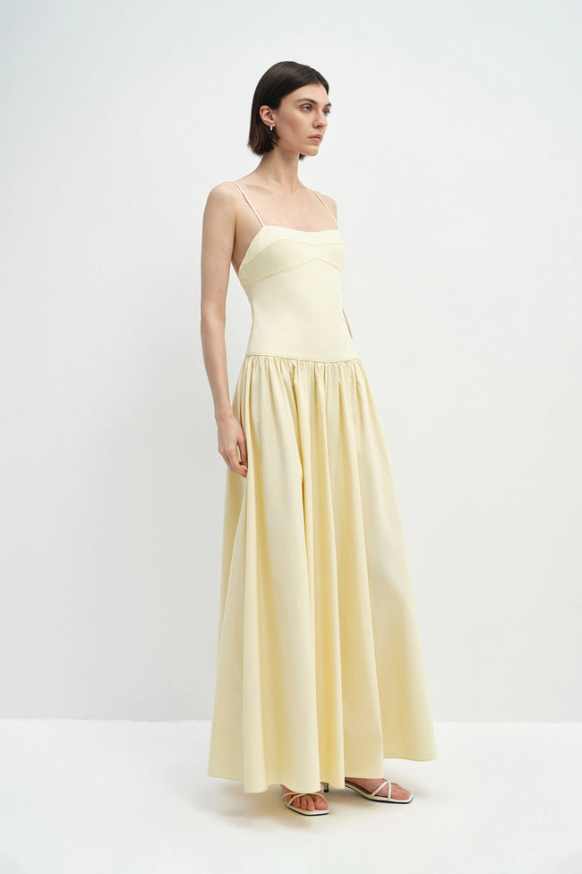 Ysé Strap Dress Butter Yellow