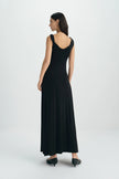 Isola Twist Strap Maxi Dress-Black