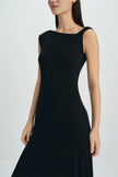 Isola Twist Strap Maxi Dress-Black