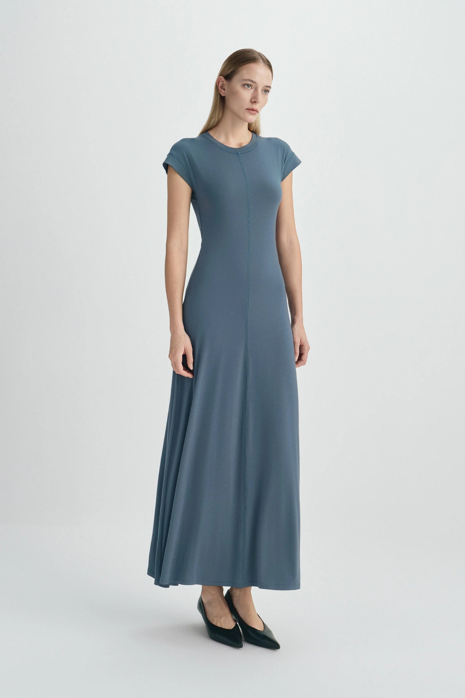 Edel Easy Crewneck Dress-Slate