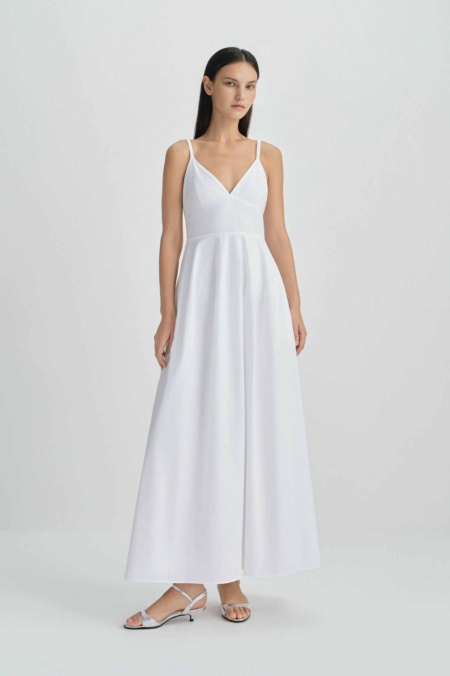 Paloma Balloon Shaped Cami Dress-Cloud