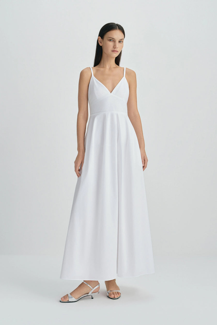 Paloma Balloon Shaped Cami Dress-Cloud