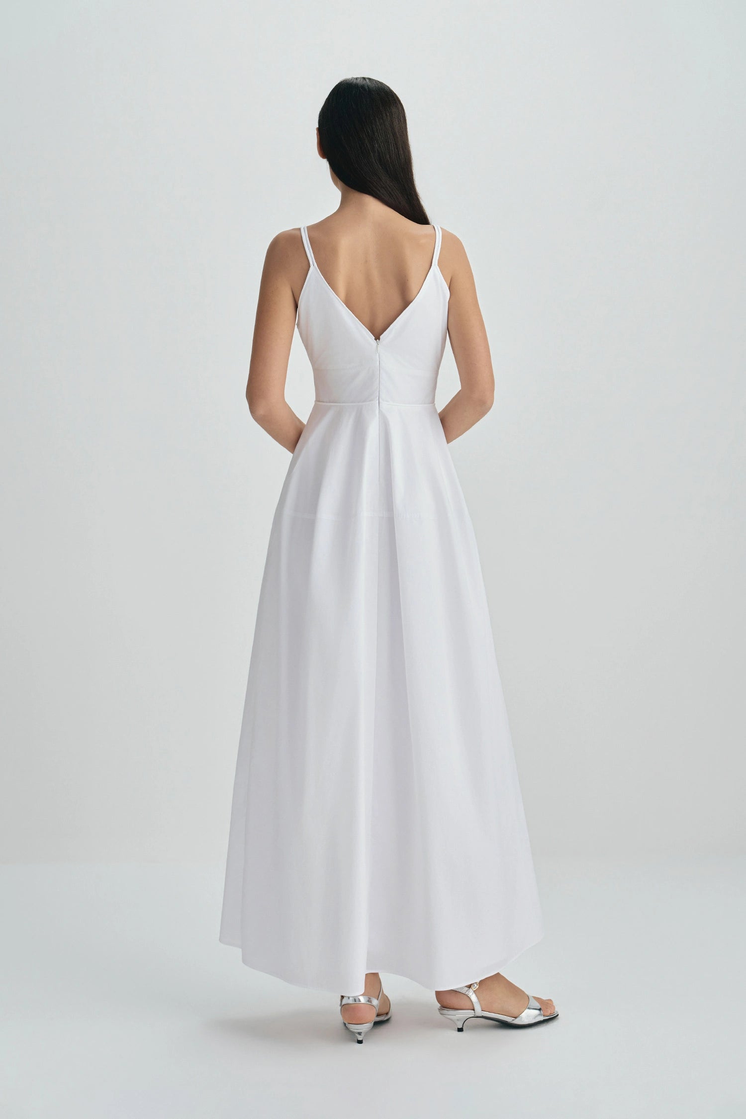 Paloma Balloon Shaped Cami Dress-Cloud