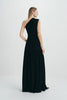 Emeraude One Shoulder Maxi Dress Black