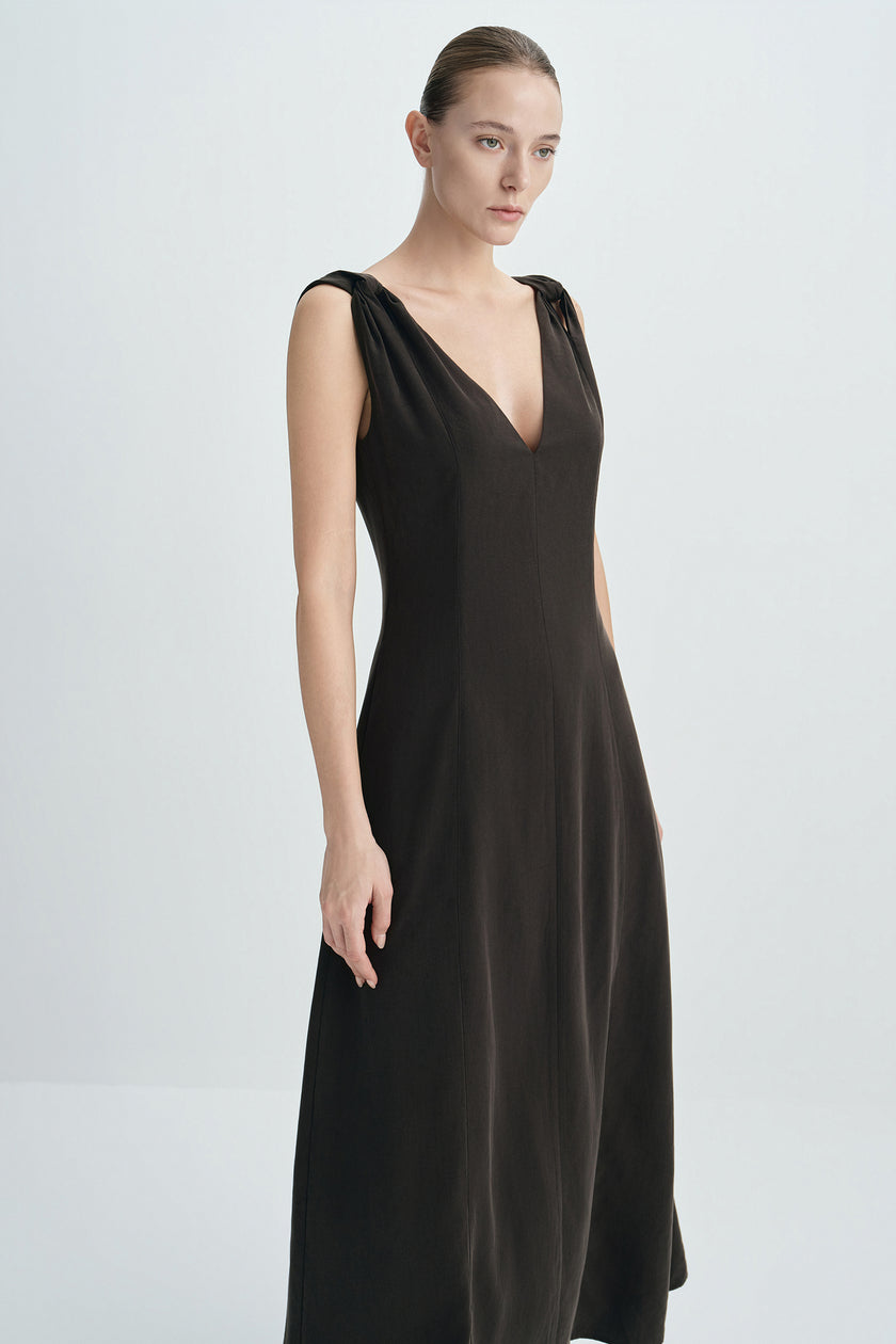 Miravel Knot Shoulder Strap Dress