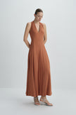 Ventura Draped V-Neck Maxi Dress