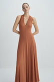 Ventura Draped V-Neck Maxi Dress