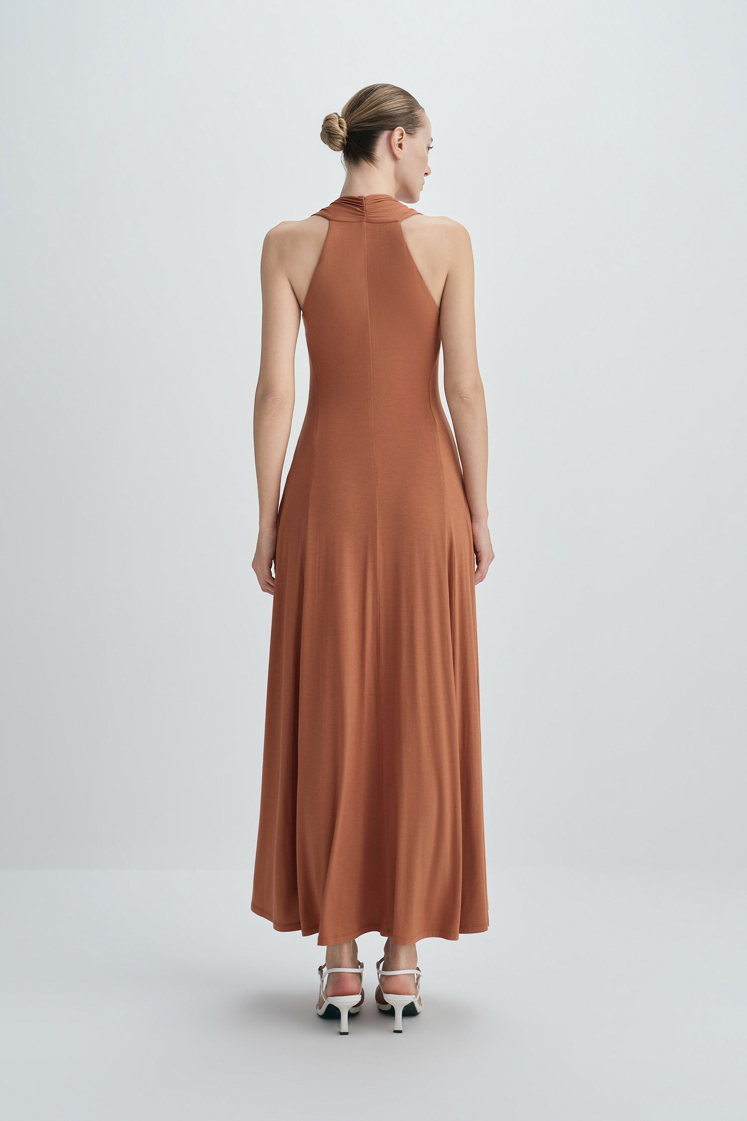Ventura Draped V-Neck Maxi Dress