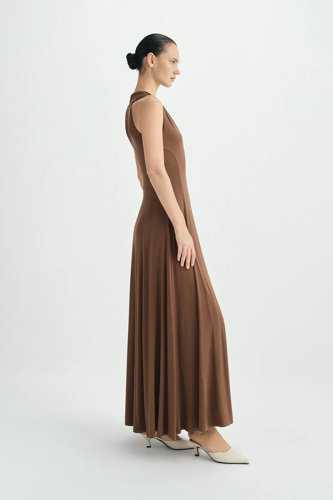 Ventura Draped V-Neck Maxi Dress